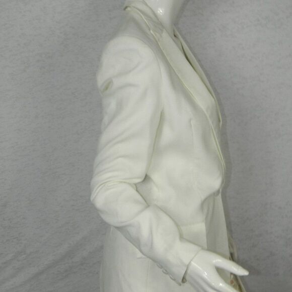 Blessed are the Meek Blazer Size 4 White Tuxedo Oversize Menswear - Picture 8 of 11